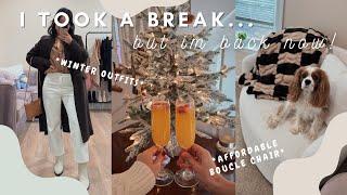 WEEK IN MY LIFE: skims haul,  holiday party ootd, new jeans & my winter tbr 