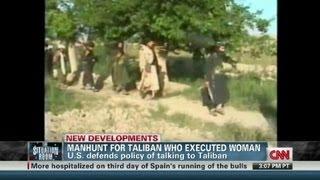 Manhunt for Taliban who executed woman