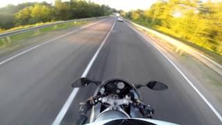 Вечерний прохват на Honda VTR1000F / Honda VTR1000F ride