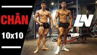 PHÁT TRIỂN CƠ ĐÙI VỚI PP GERMAN VOLUME TRAINING (10X10) VỚI 2 QUÁN QUÂN MEN'S PHYSIQUE