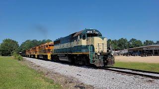 Bay Line Painted GP40-2 BAYL 3019 leads Meridian & Bigbee L125: 5/9/22