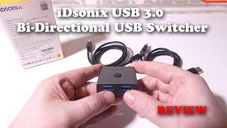 iDsonix USB 3.0  Bi-Directional USB Switcher REVIEW