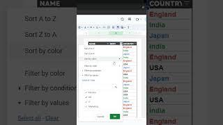 How to Filter by Color in Google Sheets #googleworkspace #googlesheets