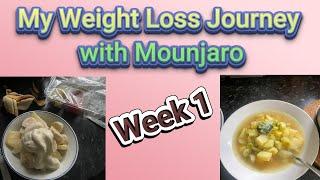 Mounjaro Week 1 | Mounjaro Weight Loss Journey | Side Affects, What I Ate & Lost on 2.5mg #mounjaro