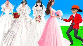 Scary Teacher 3D vs Squid Game Dressing Wedding Style Beautiful Nice or Error 5 Times Challenge