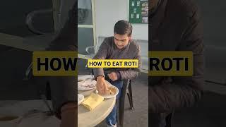 HOW TO EAT ROTI | ETIQUETTE AND MANNERS | HOW TO EAT IN A RESTAURANT | NDA FOUNDATION COURSE #shorts