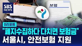 "폐지 수집하다 다치면 보험금"…서울시, 안전보험 지원 / SBS / #D리포트