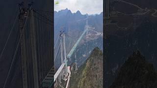 CHINA'S ENGINEERING MIRACLE WORLD'S TALLEST BRIDGE || Huajiang Canyon Bridge #bridge #construction