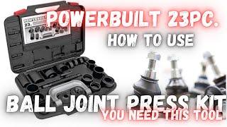 How to use a Ball Joint Press Kit