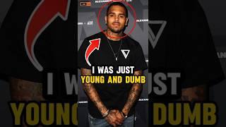 Chris Brown Reveals Why He'll Never Love Again ️#shorts
