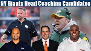 My Ranking of NY Giants HC Candidates