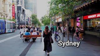 SYDNEY AUSTRALIA Evening Walk : Town Hall to Central Station Devonshire Street Tunnel