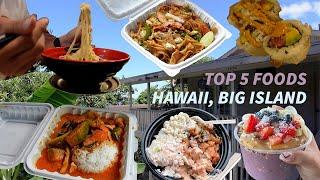 Hawaii, Big Island MUST EAT | Best foods on Big Island | Kona, Big Island & Volcano