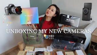 UNBOXING MY NEW CAMERAS!! | Canon EOSR10 & V10