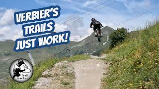 Sending some of the bigger features in Verbier Bike Park