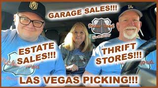 GARAGE SALES!!! ESTATE SALES!! THRIFT STORES! PICKING IN LAS VEGAS! Join the Journey on Picker Road!