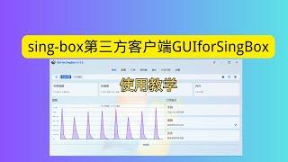 sing-box第三方客户端GUIforSingbox使用教学 界面简洁美观 简单易用