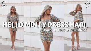 HELLO MOLLY DRESS TRY ON HAUL // graduation, wedding guest, and bride to be dress lookbook