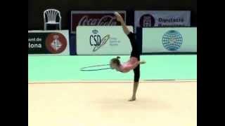 Elena Bolotina Hoop Training Barcelona 2015