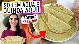 SÓ MISTURE A QUINOA COM ÁGUA! LANCHE SAUDÁVEL MUITO FÁCIL DE FRIGIDEIRA! É SURPREENDENTE!