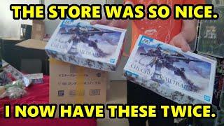 When a Gunpla shop sends you more then you bought.