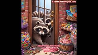 Rheassweetshoppe.com #cottoncandy #candy #giftideas #gifts #treats #raccoons