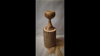 Woodturning - Turn & Burn an Ash Goblet