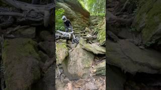 Неудобное положение в каменном ущелье,приходиться кормить камаров