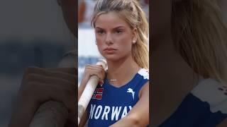She is going viral over this!  #polevault #sports #olympics #womenspolevault #sportsshorts