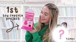 first toy capsule machine project! drawing out a me made tote bag | mystery make TCM1