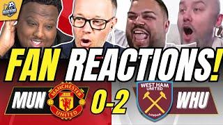 MAN UNITED FANS DISHEARTENEDREACTION TO MAN UNITED 0-2 WEST HAM | PREMIER LEAGUE FAN REACTIONS