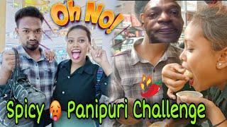 Spicy  Panipuri Challenge || Golgappe Challenge With My Brother || Ani Shelina