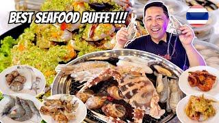 $14 Bangkok's Best Seafood Buffet in Thailand!  Fresh Crabs and River Prawns + Thai Food!