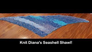 Seashell Shawl   Diagonal Technique by Diana Sullivan