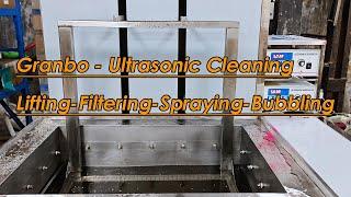 Introducing the Granbo Ultrasonic Cleaning Machine with Lifting, Spraying, and Bubbling Action!