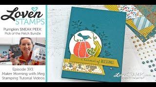 Ep 393, SNEAK PEEK: Pick of the Patch Stamps + Garden Walk DSP, NEW Stampin' Up!® Holiday Catalog