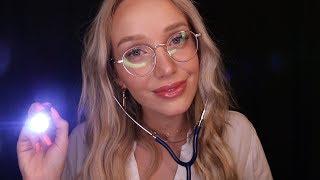 ASMR SLEEP CLINIC | inaudible whispers, typing, eye exam…