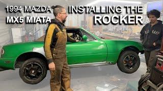 1994 MAzda MX5 Miata - Part 13 - Installing The Rocker/Sill