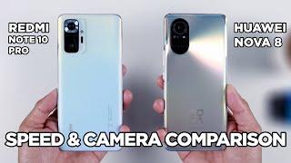 Redmi Note 10 Pro vs Huawei Nova 8 SPEED TEST & CAMERA Comparison | Zeibiz