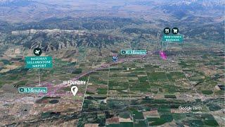 Satellite Map Video of The Foundry Jackrabbit Lane | Belgrade, Montana