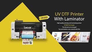 Locor A3 UV DTF Lable Sticker Printer with 2 XP600 Printheads desktop printer