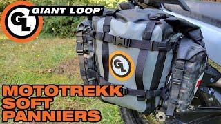 Giant Loop Mototrekk Soft Panniers: 50 Liters of Waterproof Soft Luggage for Any Pannier Rack