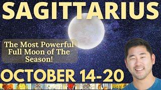 SAGITTARIUS - Amazing! Special “Feel Good” Week  W/ Full Moon! October 14-20 Tarot Horoscope