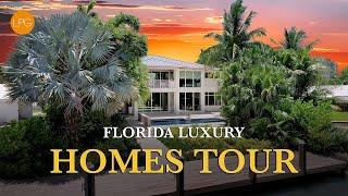 Tour 10 of the MOST EXPENSIVE LUXURY HOMES in Florida