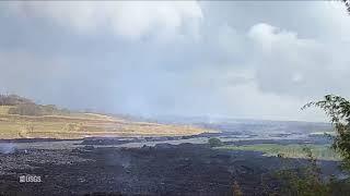 Kīlauea Volcano — Lava Boats in Fissure 8 Channel