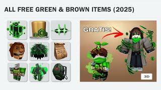 GET 50+ GREEN AND BROWN FREE ITEMS & ROBUX! (ACTUALLY ALL STILL WORKS)