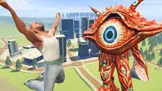 Franklin Found BIGGEST ALIEN MONSTER in INDIAN BIKE DRIVING 3D