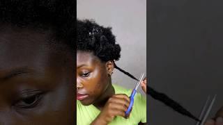 how to ACTUALLY trim your 4c split ends | tashinga