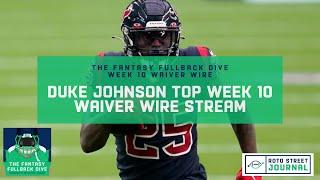 Duke Johnson Fantasy Outlook as a Week 10 Waiver Wire Stream