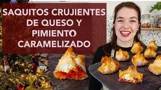 Saquitos Crujientes de Queso y Pimiento Caramelizado | rootsandcook